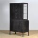 Polished iron medicine cabinet, 1930s