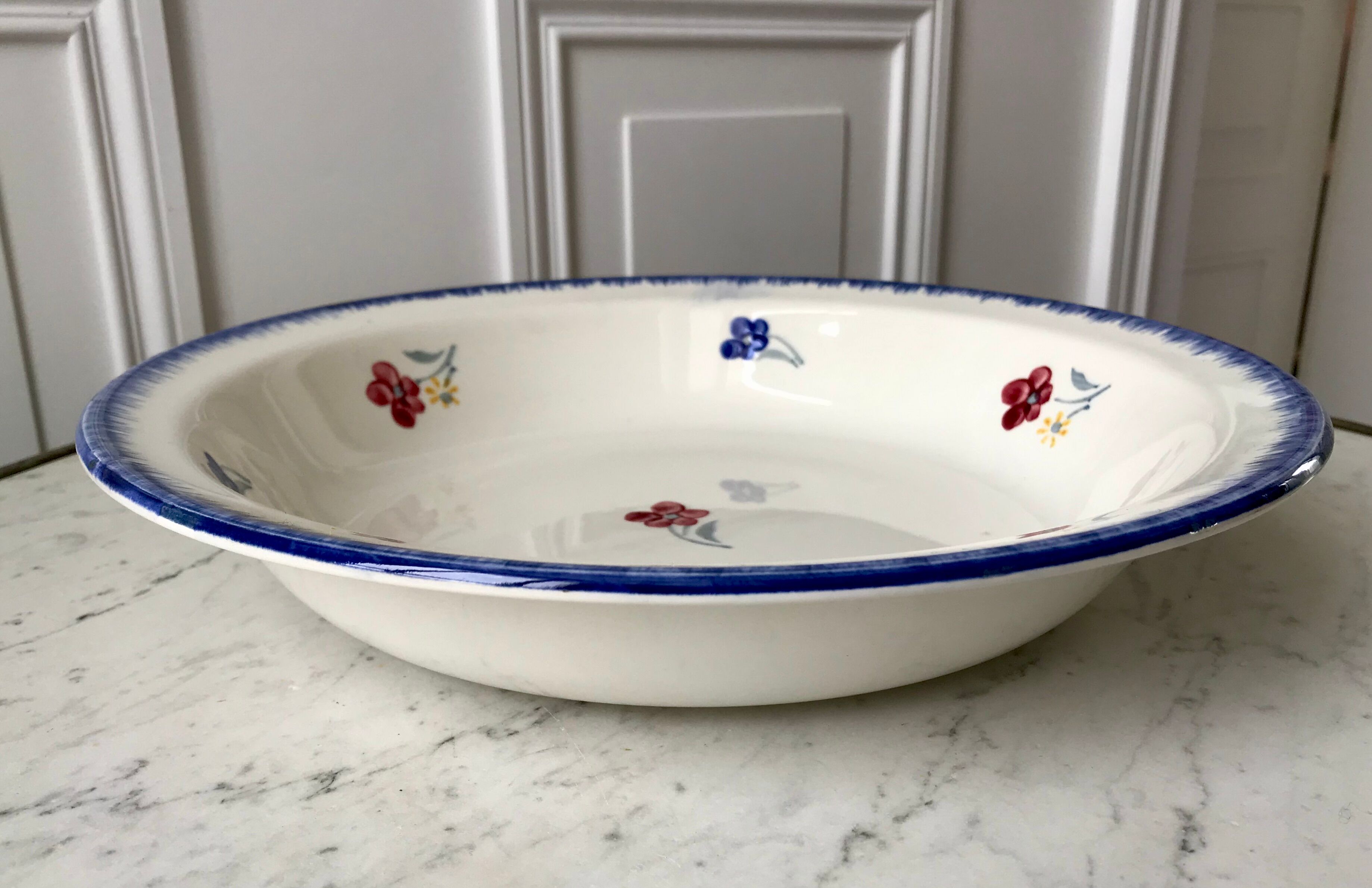 Hollow dish / salad bowl digoin sarreguemines model mary-lou 30s