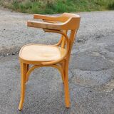 Baumann armchair N°21 in blond beech - 60s