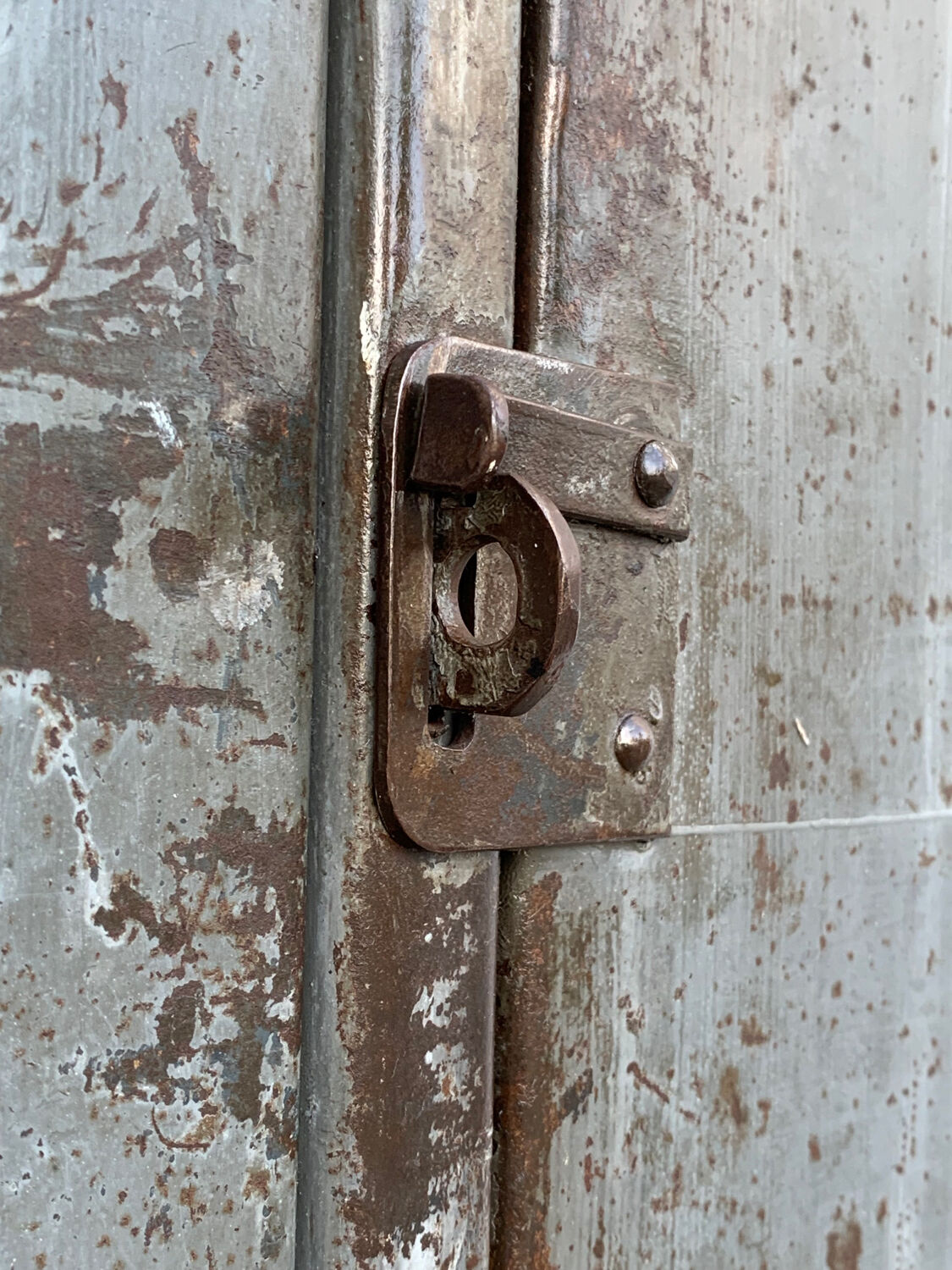1940s industrial workshop locker room