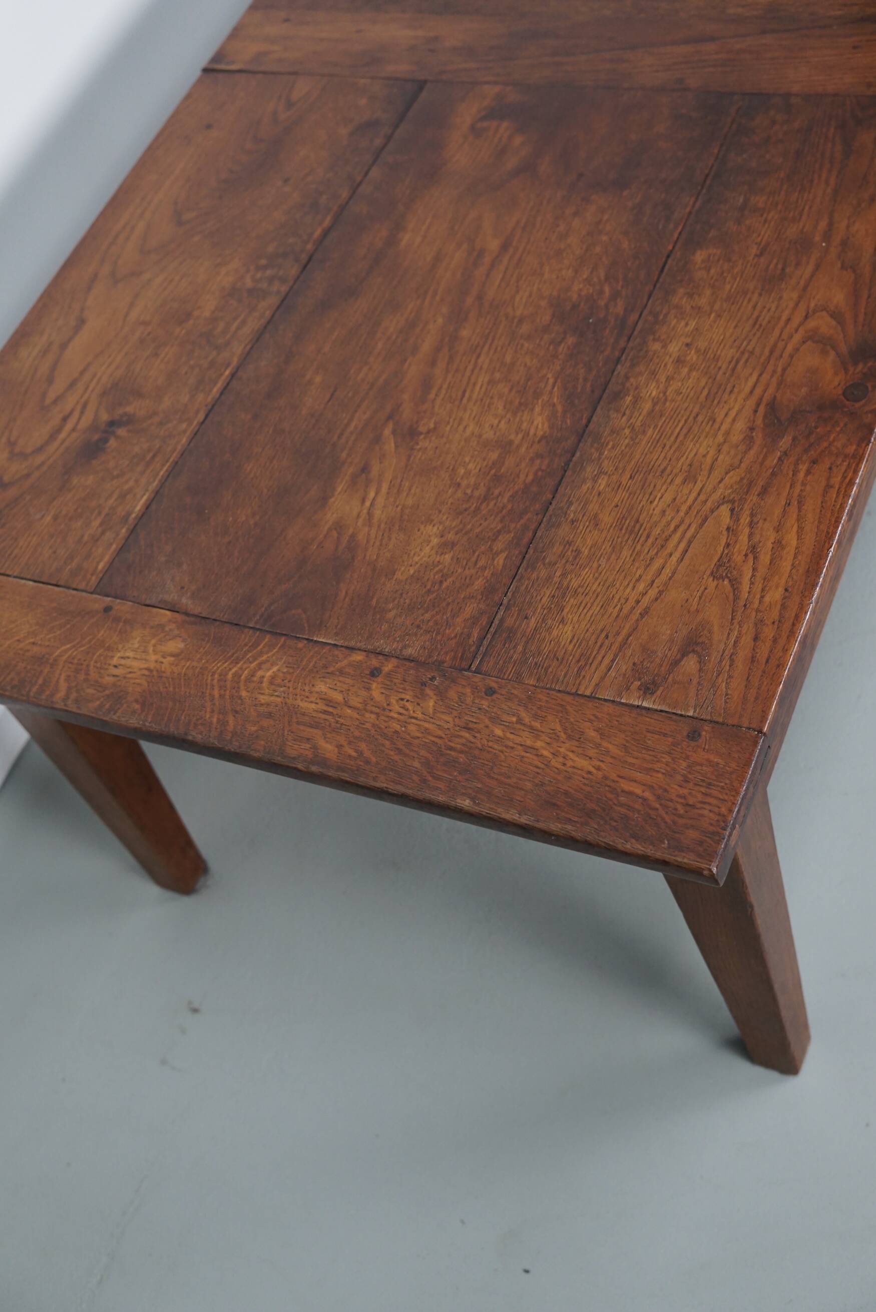 French Early 20th Century Farmhouse Rustic Oak Coffee Table