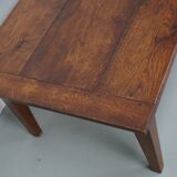French Early 20th Century Farmhouse Rustic Oak Coffee Table