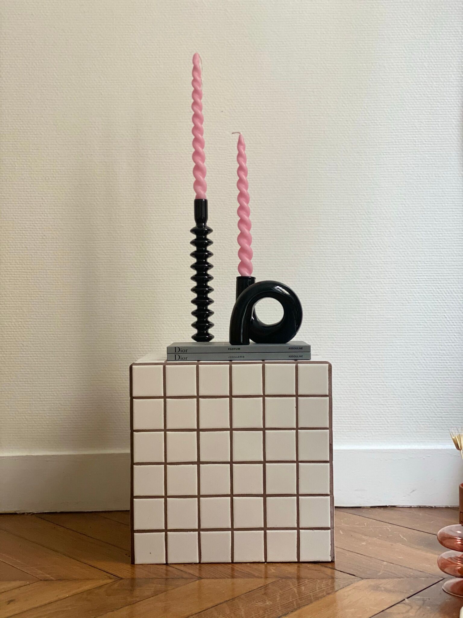 Candlestick candlestick design retro black