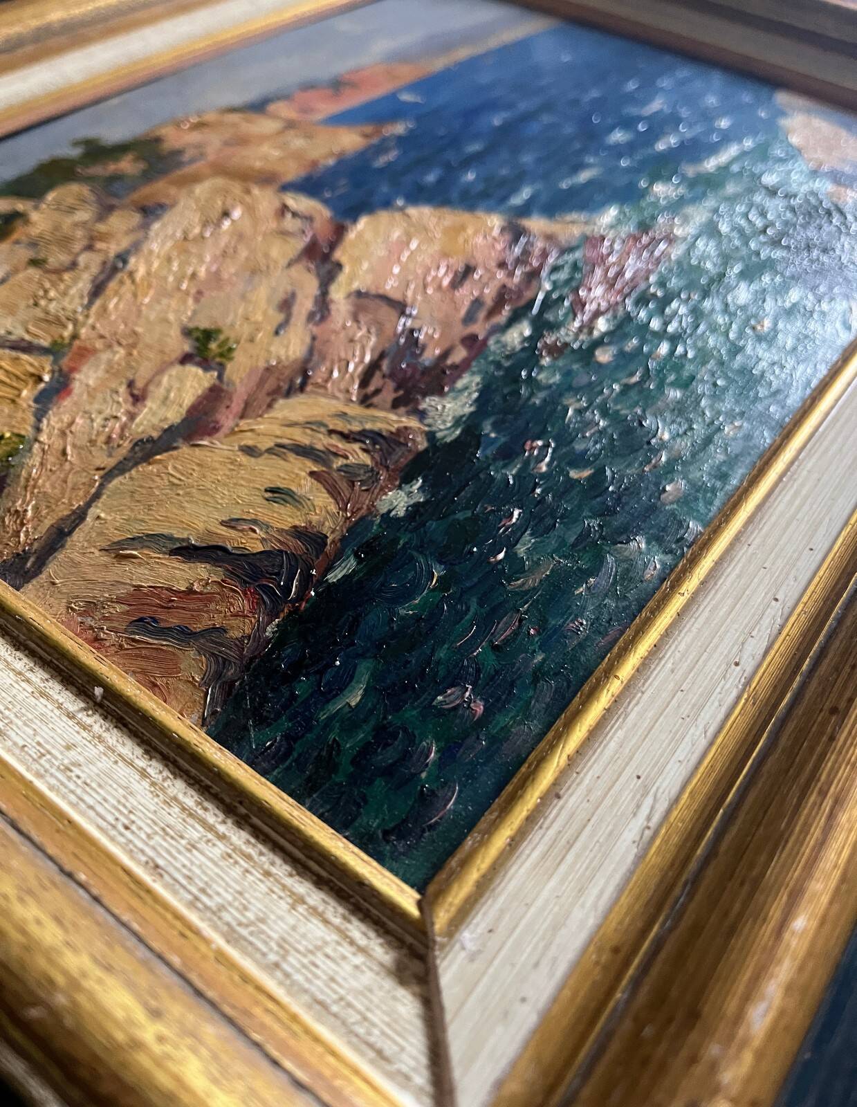 Tableau HSC Mediterranean Marine (Orientalist?) + frame