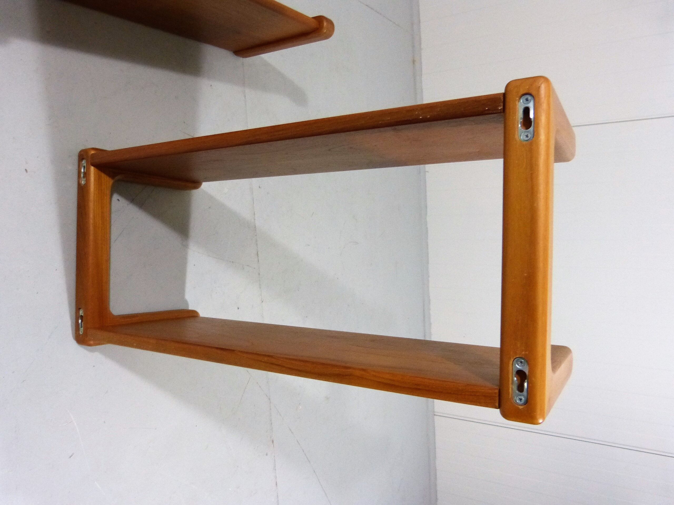 Dyrlund teak wall book shelves Denmark 1960’s