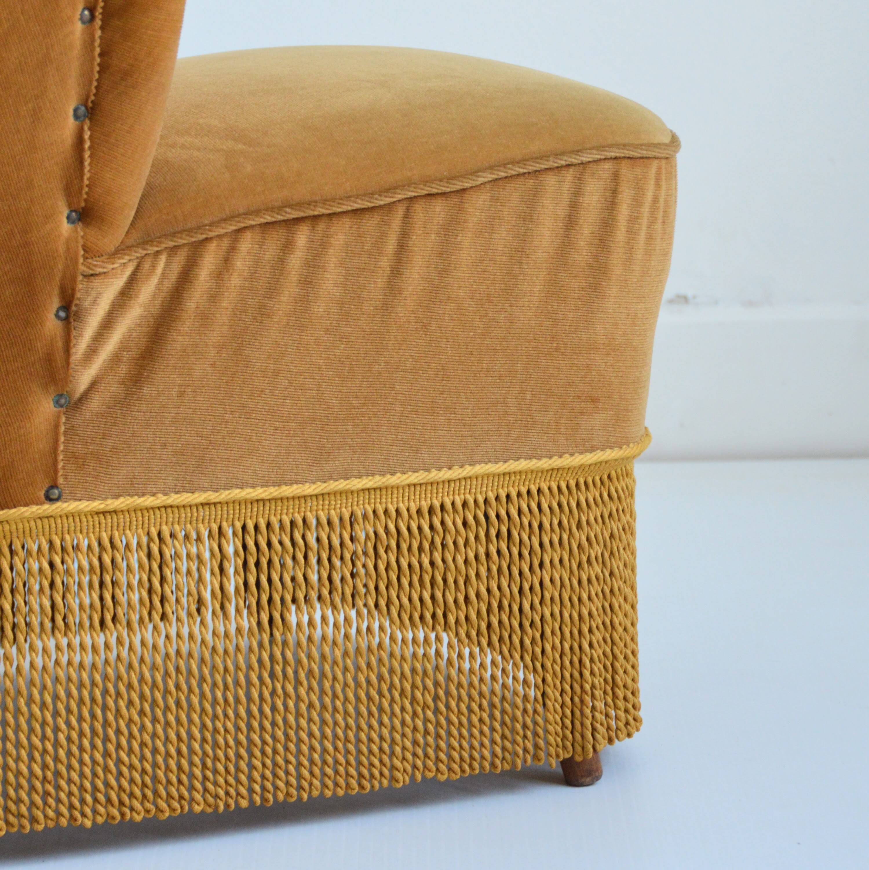 Vintage 1960s cocktail armchair