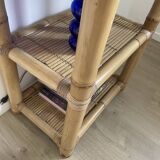 Vintage light bamboo shelf