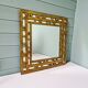 Brutalist mirror in solid bronze, 1970s