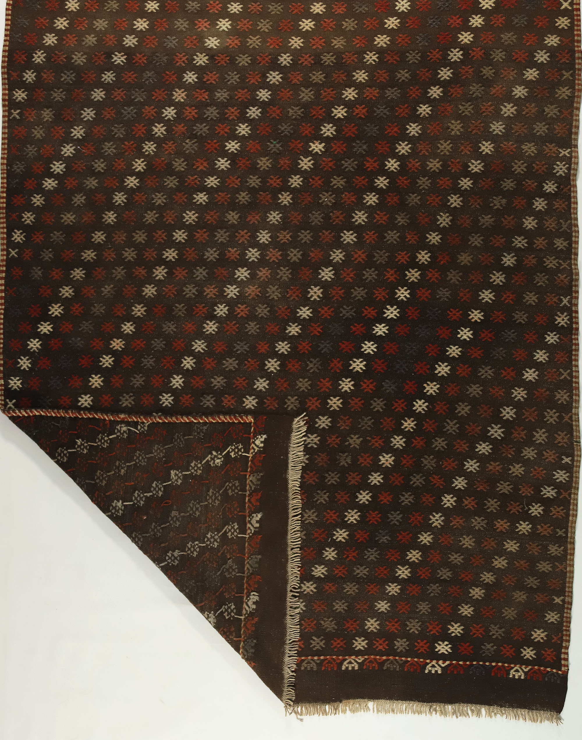 Anatolian handmade kilim rug 202 cm x 162 cm