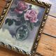 Tableau bouquet de rose nature morte