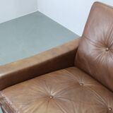 Mid-century Danish two-seat leather sofa by Svend Skipper, 1960s