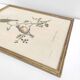 Lithograph vintage bird couple by J. Gould and H-C Richter golden frame