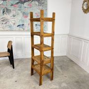 Etagère brutaliste 1950 en hêtre