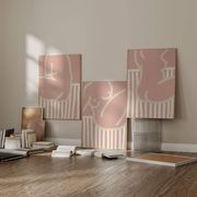 Set of 3 figure giclee prints