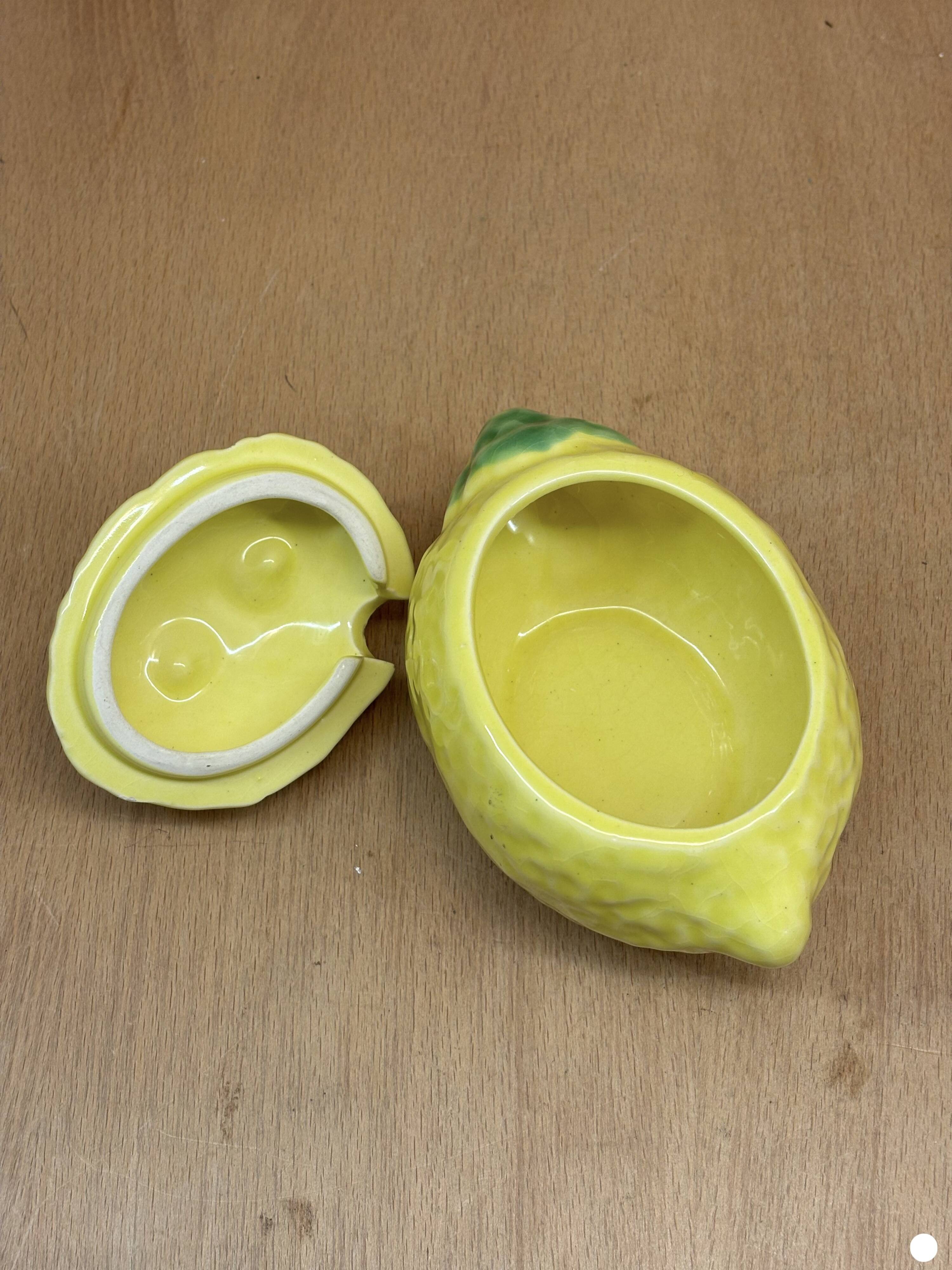 Lemon slip sugar bowl