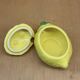 Sucrier en barbotine citron