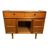 Cabinet à boissons Nathan en teck vintage rétro des années 60, design danois.