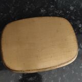 Golden wood tray with mosaic painting