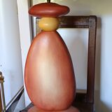 ceramic pebble lamp 1990 signed François Chatain