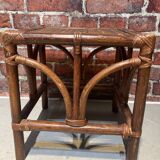 Rattan nesting table