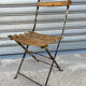 Wood and metal bistro chair