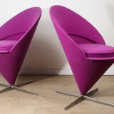 Pair of Verner Panton “Cone Chair” model chairs, Vitra edition
