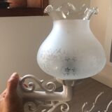 Wall lamp in enamelled cast iron