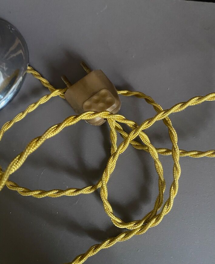 1950s glass lamp