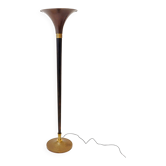 Lampadaire Art déco en métal et laiton