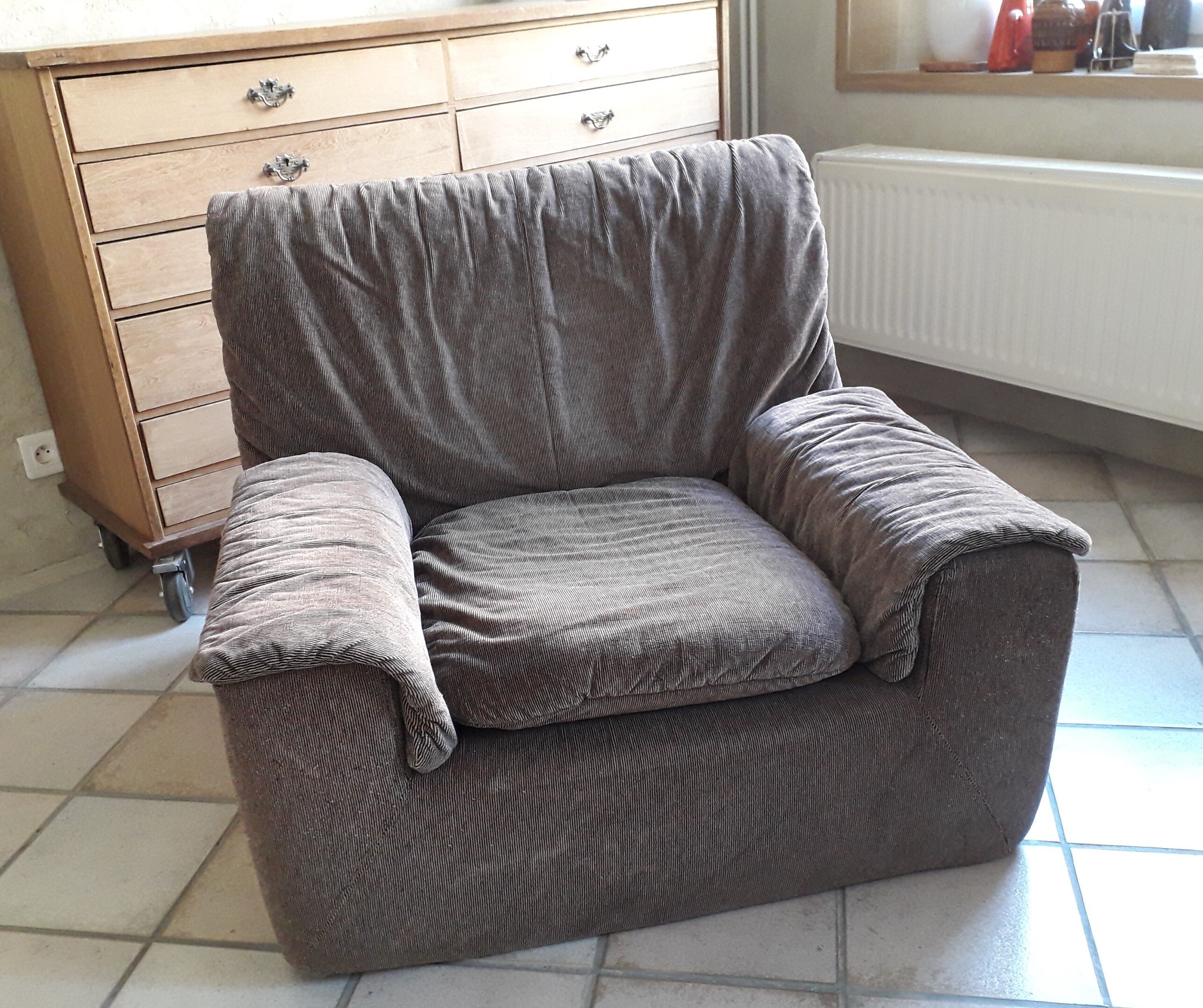 Cinna armchair model Kirk 70s