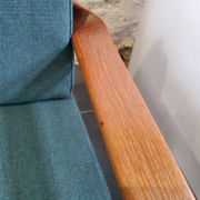 Vintage Scandinavian 3-seater canapé in solid wood