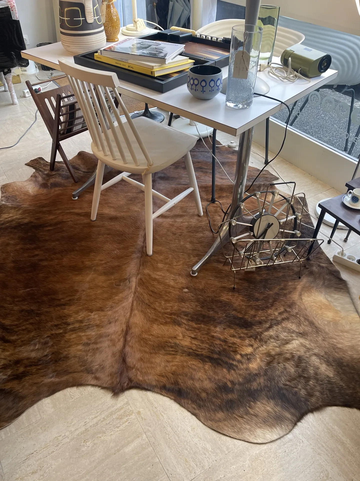 Texas cowhide rug, 1970