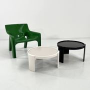 Set of 2 large reversible nesting tables by G. Frattini for Cassina, 70