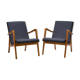 A pair of 300-138 armchairs from the 60s