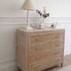 Vintage commode in bleached wood.