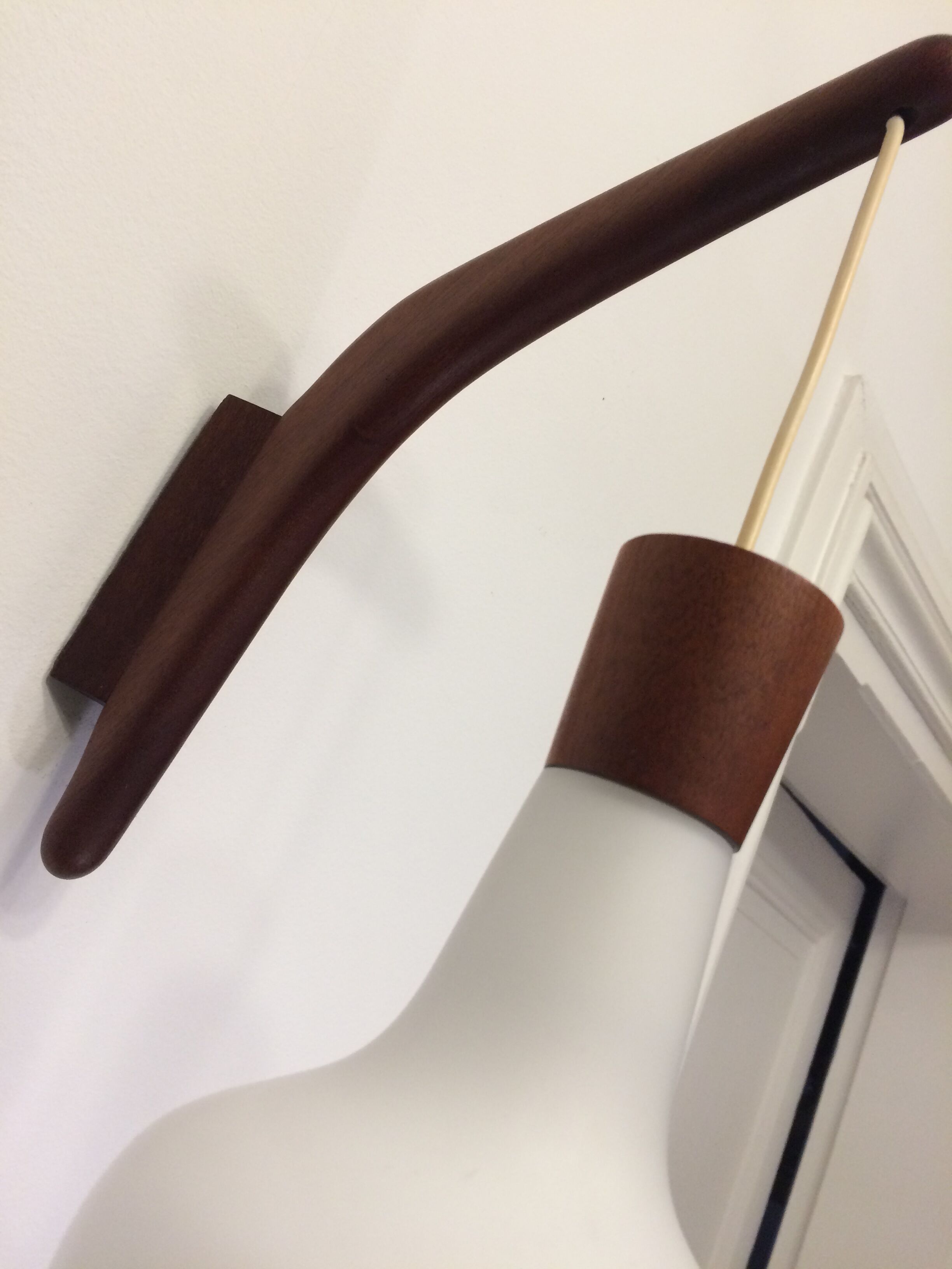 Scandinavian wall light teak 1960