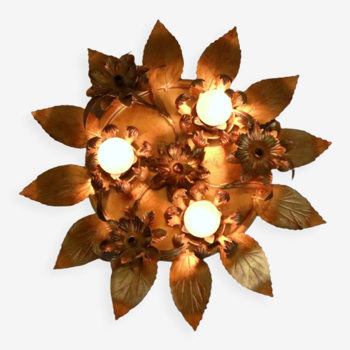 Plafonnier vintage willy daro flower flower lamp