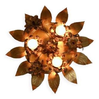 Plafonnier vintage willy daro flower flower lamp