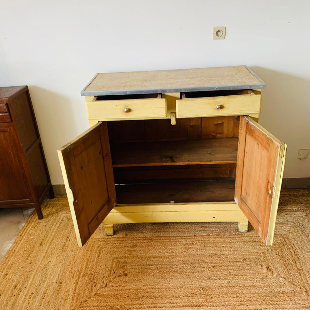 Pale yellow Parisian buffet