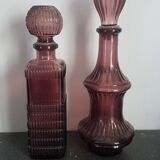 Carafons en verre améthyste
