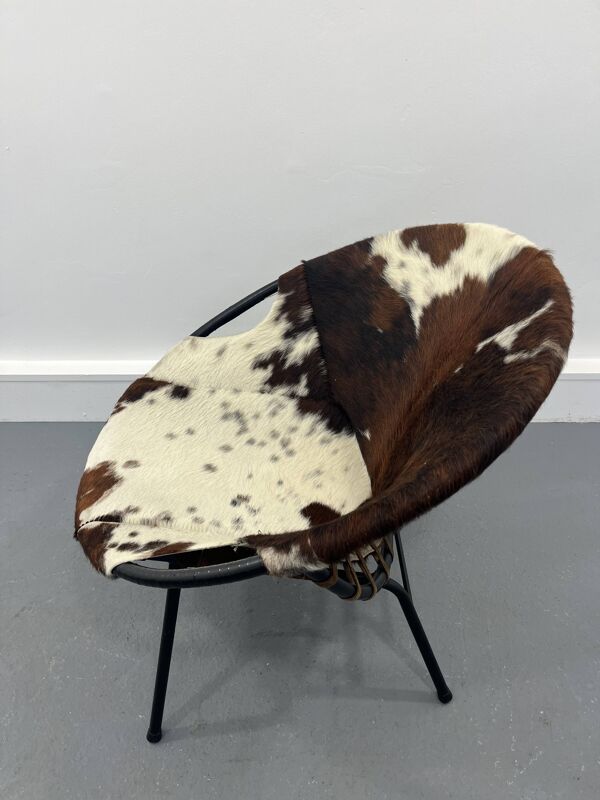 Fauteuil ballon pivotant mid-century de Lusch & Co années 1960
