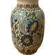 Mid-Century Iznik revival hand painted ceramic vase