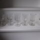 Batch of 6 old glass glass blown depareillè