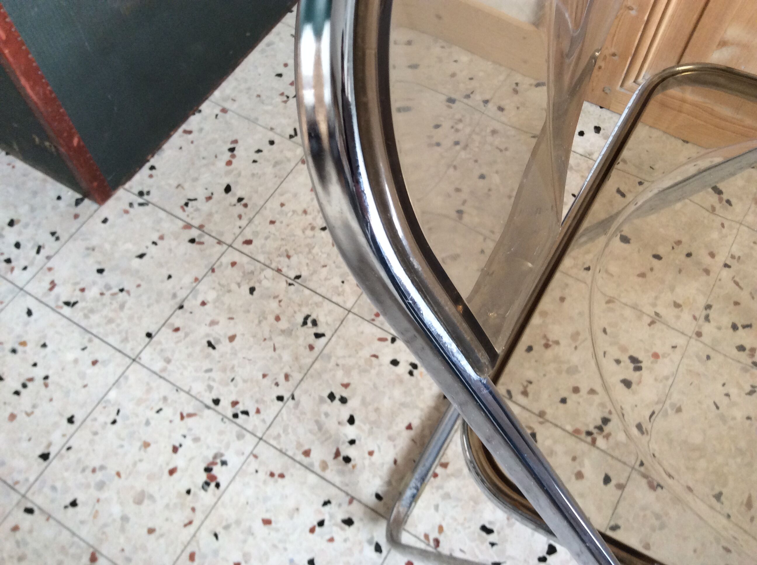 Folded chair by Giancardo Piretti for Castelli