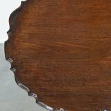 Antique 19th-Century English Wine/Tilt-Top Table with One-Piece Top