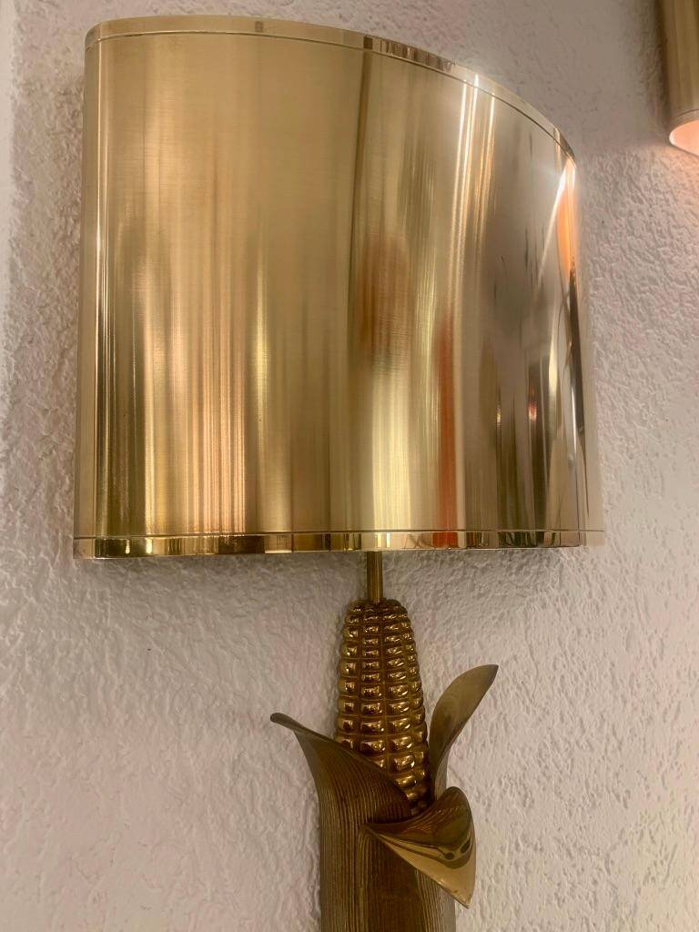 Pair of neoclassical wall sconces corn ear model Maison Charles Paris