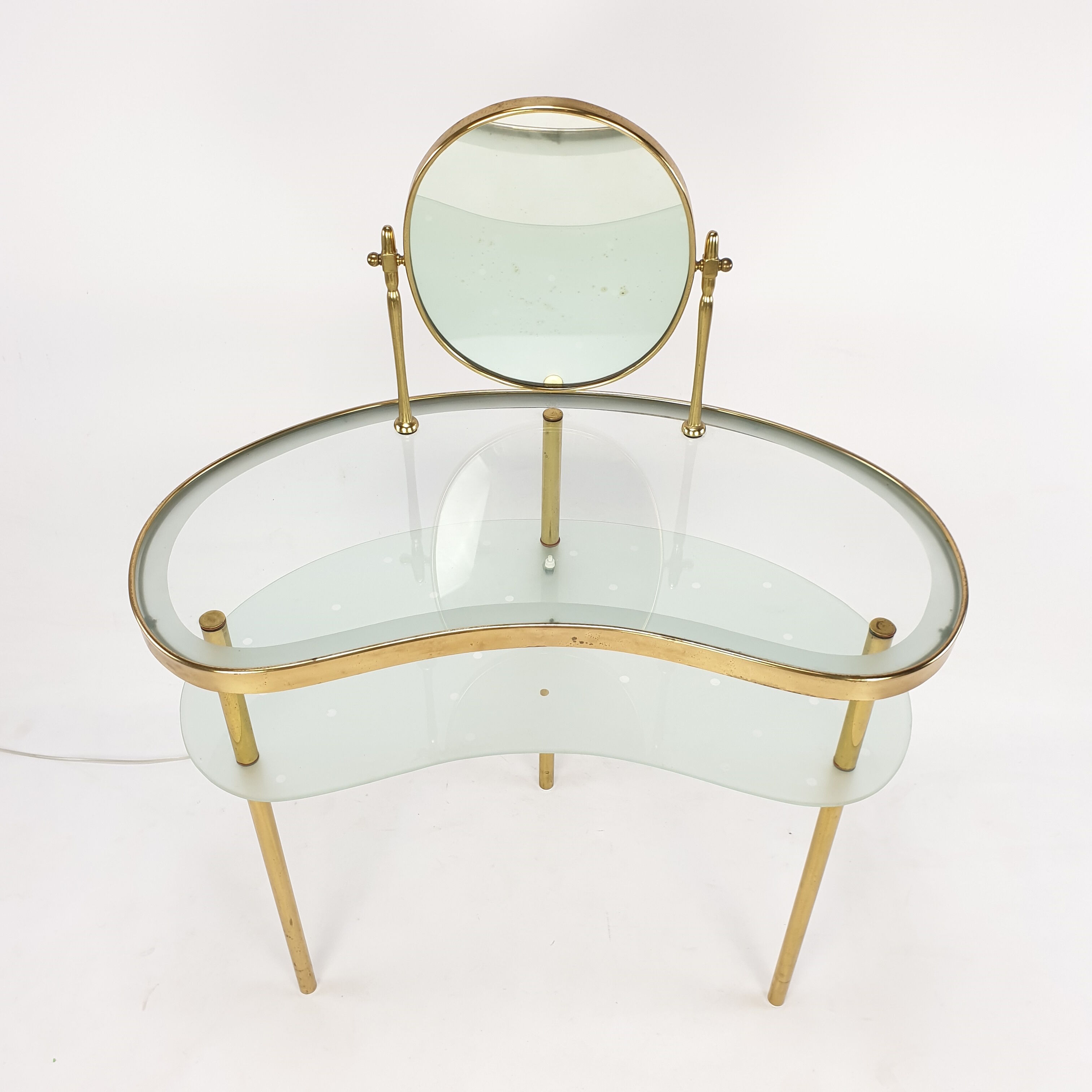 Luigi Brusotti dressing table with mirror, Italy 1940's