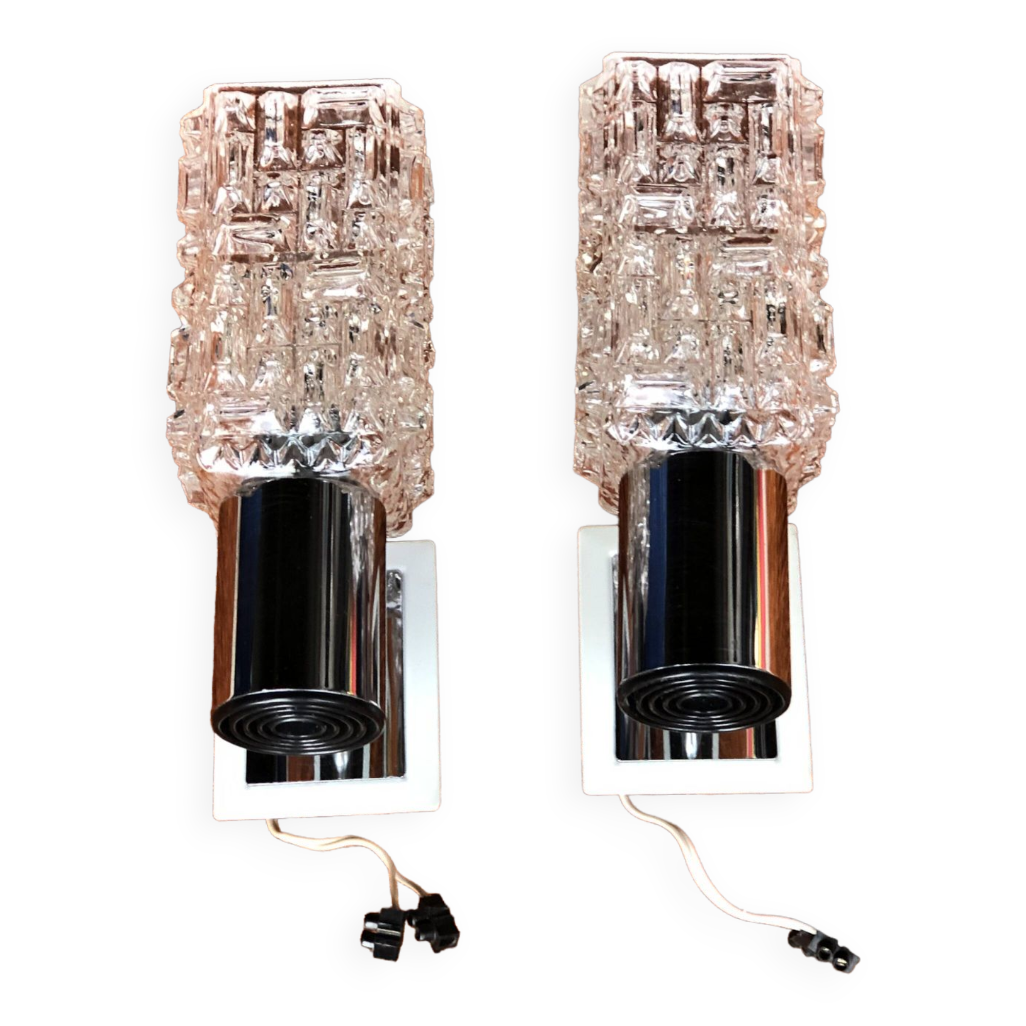 Pair of Targetti wall lights, 1970