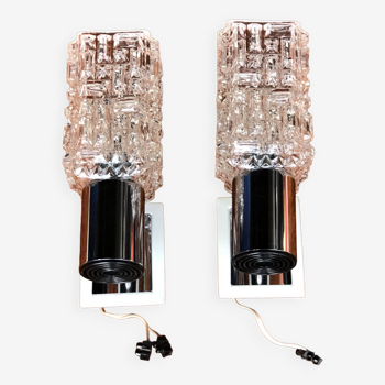 Pair of Targetti wall lights, 1970