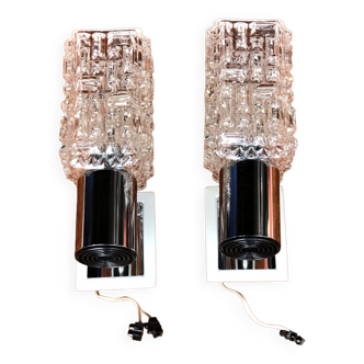 Pair of Targetti wall lights, 1970